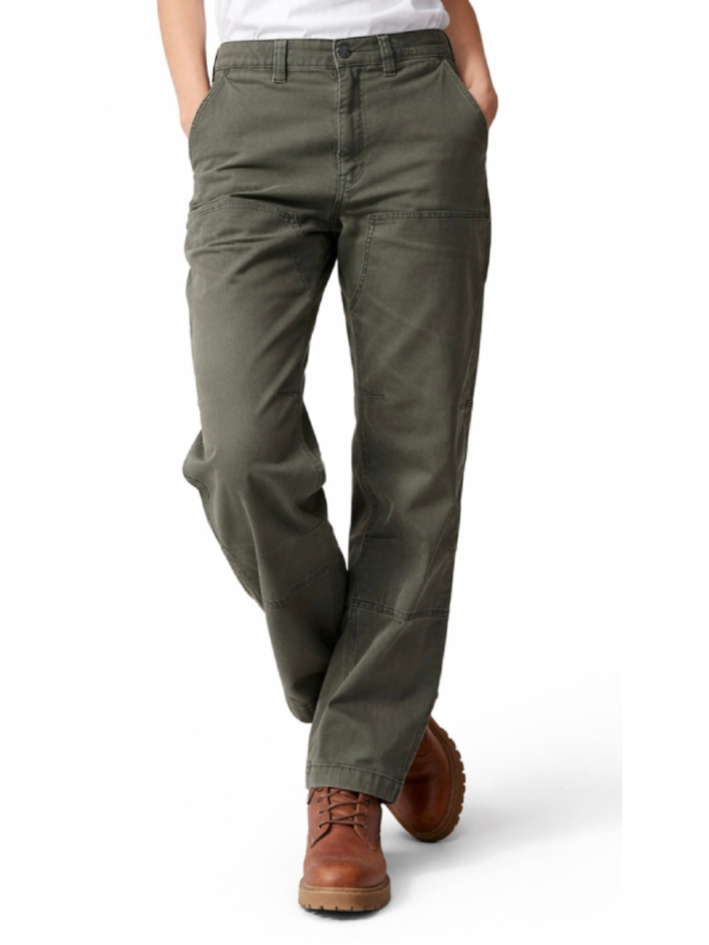 Carhartt Rugged Flex Rigby Double Knee Canvas Work Pants Dark Grey 44x32